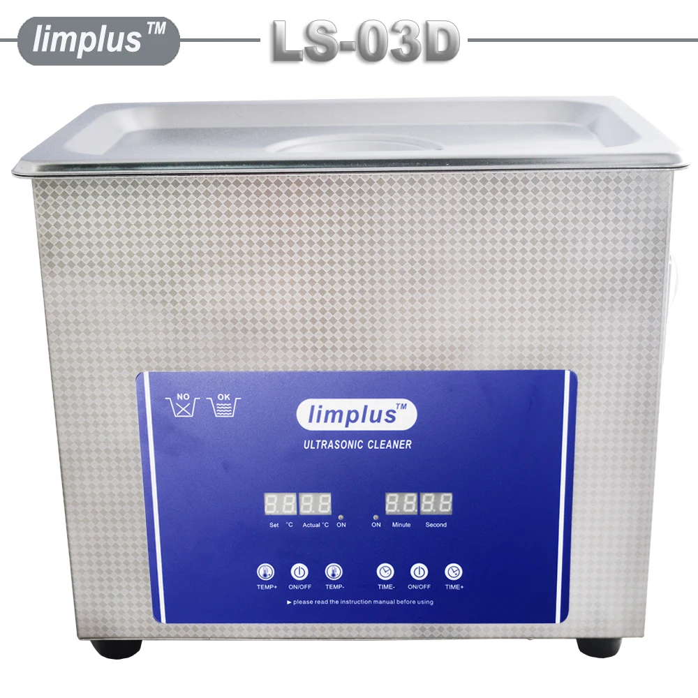 High Frequency 40kHz Heated 3.2L Ultrasonic Jewelry Cleaner Small Car Tools Degrease AC110V 220V SUS304 Basket
High Frequency 40kHz Heated 3.2L Ultrasonic Jewelry Cleaner Small Car Tools Degrease AC110V 220V SUS304 Basket
