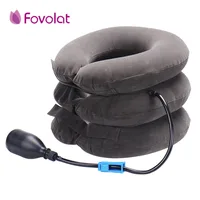 New Neck cervical traction device inflatable collar Head Back Shoulder Neck Pain Headache health care massage device image