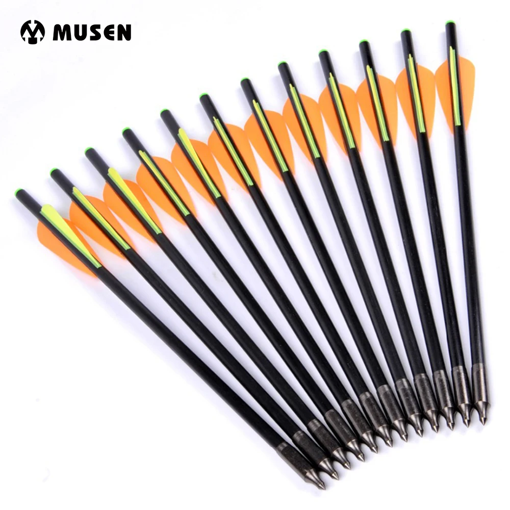 6/12/24 pcs 13 Inch Fiberglass Crossbow Arrow Bolts with 4" Fletched Vanes for Arossbow Shooting Hunting
6/12/24 pcs 13 Inch Fiberglass Crossbow Arrow Bolts with 4" Fletched Vanes for Arossbow Shooting Hunting