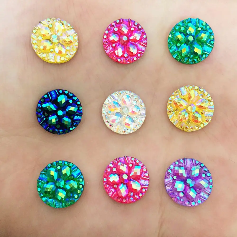 DIY 40PCS 12mm AB Resin Round Flower Rhinestone Flatback Scrapbooking for Phone DIY Craft K14
DIY 40PCS 12mm AB Resin Round Flower Rhinestone Flatback Scrapbooking for Phone DIY Craft K14