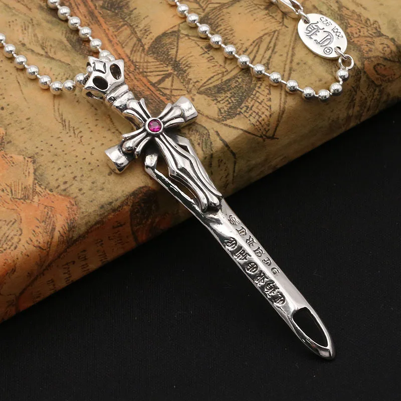 Wholesale S925 Sterling Silver Thai Silver Jewelry Retro Men And Women Europe And America Punk Pop Cross Sword Pendant
Wholesale S925 Sterling Silver Thai Silver Jewelry Retro Men And Women Europe And America Punk Pop Cross Sword Pendant