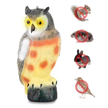 1pcs Bird Control Repellent Fake Owl Decoy with Frightening Sound Flashing Eyes Predator Decoy Pest Birds Garden Decor
1pcs Bird Control Repellent Fake Owl Decoy with Frightening Sound Flashing Eyes Predator Decoy Pest Birds Garden Decor