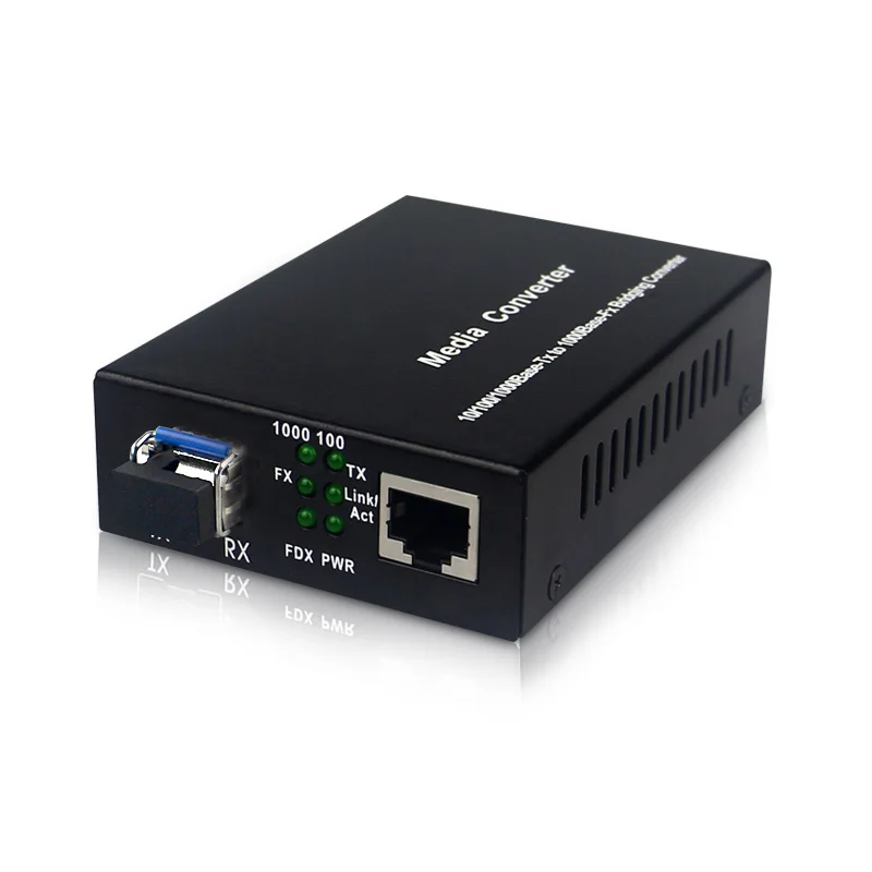 SFP media convert Fiber Optic Converter Gigabit Fast Ethernet Transceiver with LC Module Single Mode Single Fiber 20KM 1 pair
SFP media convert Fiber Optic Converter Gigabit Fast Ethernet Transceiver with LC Module Single Mode Single Fiber 20KM 1 pair
