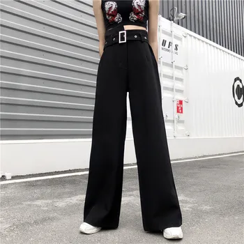 Hip Hop Self Belted Box Pleated Palazzo Pants Women Elegant Loose Long Pants Sale Autumn Ginger High Waist Wide Leg Pants
Hip Hop Self Belted Box Pleated Palazzo Pants Women Elegant Loose Long Pants Sale Autumn Ginger High Waist Wide Leg Pants