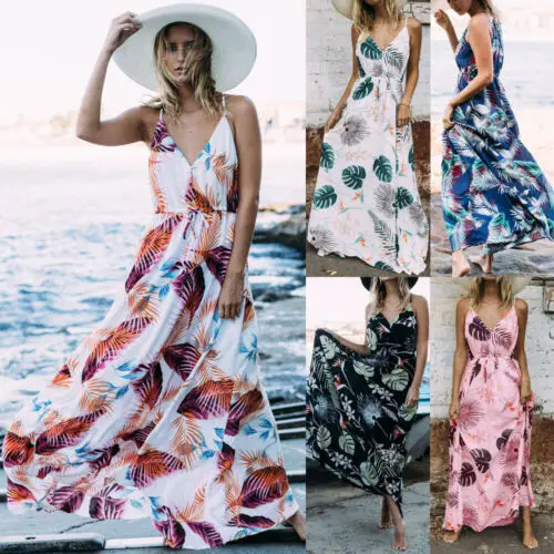 New 2019 Women Summer Beach Dress Sleeveless Strap High Waist Boho Floral Long Maxi Evening Party Beach Long Maxi Dress Sundress
New 2019 Women Summer Beach Dress Sleeveless Strap High Waist Boho Floral Long Maxi Evening Party Beach Long Maxi Dress Sundress