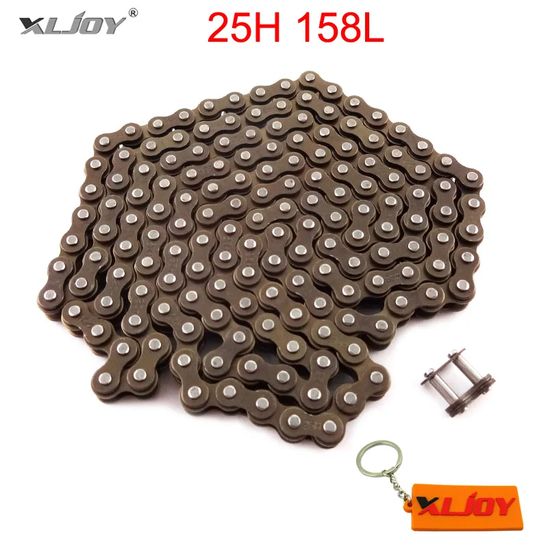 

XLJOY Chain 25H 158 Links with Spare Master Link For 47cc 49cc ATV Quad Mini Dirt Pocket Bikes Minimoto Motorcycle