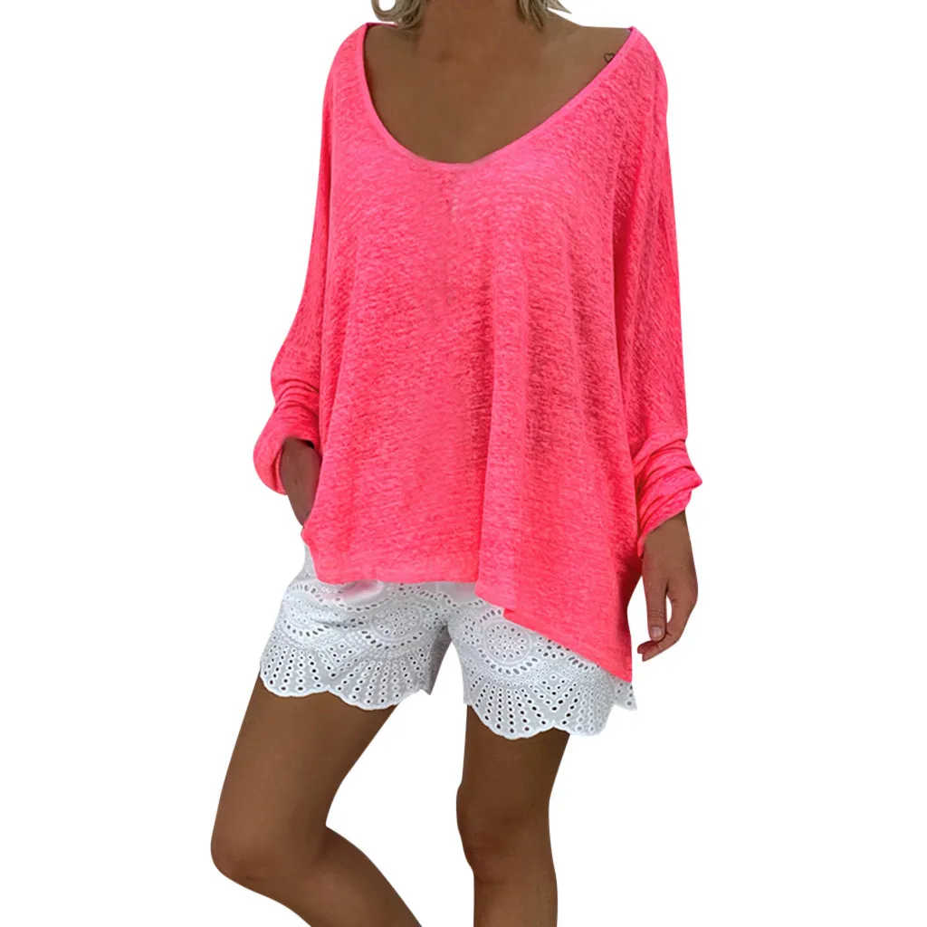 Fashion Blouses Women Summer Autumn Ladies Casua Solid Color Deep Round Neck Long Sleeve Loose Tops Women Blouses Blusa Feminina
Fashion Blouses Women Summer Autumn Ladies Casua Solid Color Deep Round Neck Long Sleeve Loose Tops Women Blouses Blusa Feminina