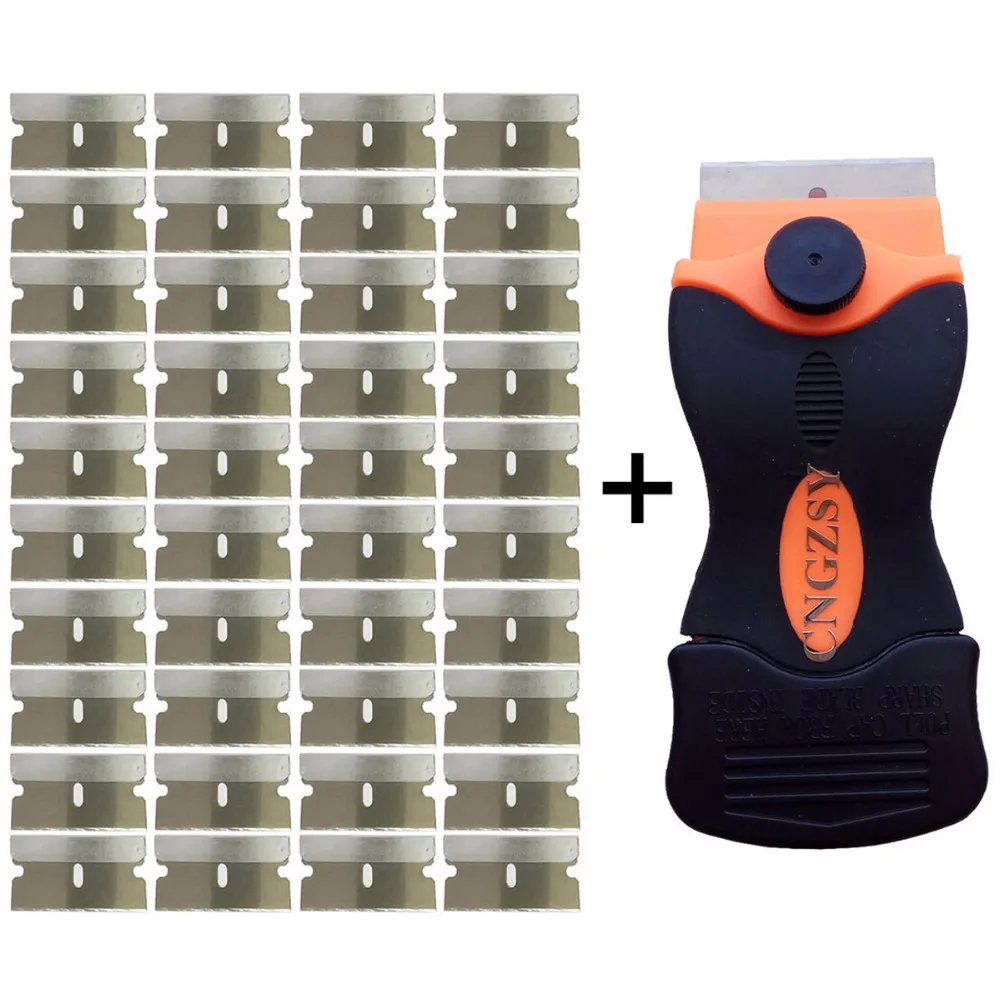 CNGZSY Glue Sticker Cleaning Scraper Knife Glass Shovel Oven Ceramic Spatula 40pcs 1.5" Razor Blades Mobile Screen Tools E12+40M
CNGZSY Glue Sticker Cleaning Scraper Knife Glass Shovel Oven Ceramic Spatula 40pcs 1.5" Razor Blades Mobile Screen Tools E12+40M