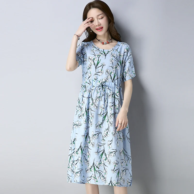2019 New Women Dresses Summer Vintage Casual Long Sleeve Dress Retro Chinese Style Tunic Flower Printing Plus Size Dress
2019 New Women Dresses Summer Vintage Casual Long Sleeve Dress Retro Chinese Style Tunic Flower Printing Plus Size Dress