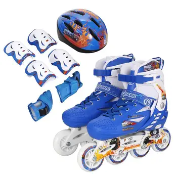A Set Children Kids Inline Skate Roller Skating Shoes With Helmet Knee Protector Gear Bag Adjustable Flashing Wheels Patines
A Set Children Kids Inline Skate Roller Skating Shoes With Helmet Knee Protector Gear Bag Adjustable Flashing Wheels Patines