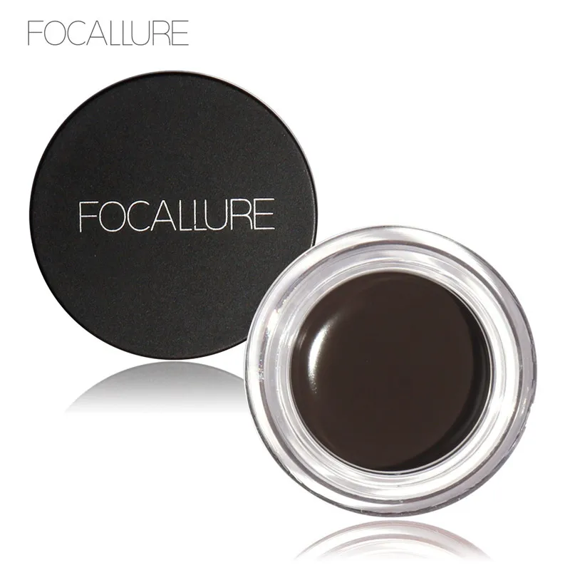 

FOCALLURE Eyes Comestic Waterproof Eye Liner Gel Makeup Long Lasting Liquid Eyeliner Cream Eyeliner Makeup Set + Black Brush