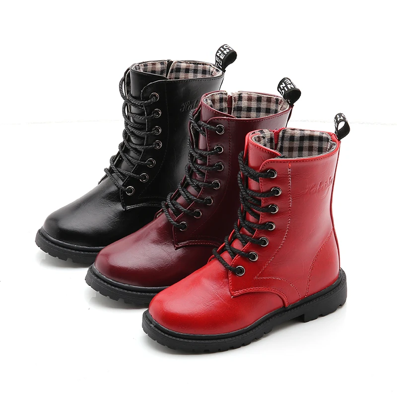 Autumn And Winter Children Boots Pu Leather Boys Shoes Fashion In The Calf Snow Boots Plush Warm Waterproof Kids Martin Boots
Autumn And Winter Children Boots Pu Leather Boys Shoes Fashion In The Calf Snow Boots Plush Warm Waterproof Kids Martin Boots