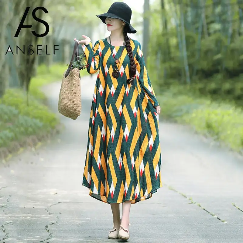 2019 Autumn Ethnic Boho Dress Women Plus Size Dress Irregular Colorful Geometric Patterns Print Long Sleeve Gowns robe female
2019 Autumn Ethnic Boho Dress Women Plus Size Dress Irregular Colorful Geometric Patterns Print Long Sleeve Gowns robe female