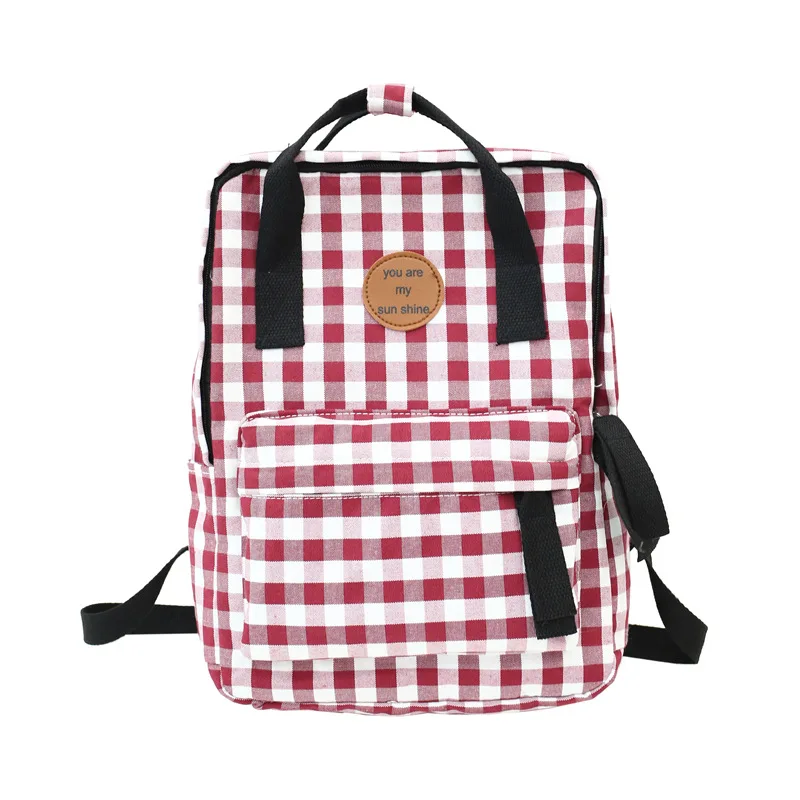 Sweet Tenn Girl Plaid Backpack Korean Middle School Student Bag Campus Couple/Girlfriends Backpack Casual Travel Backpack Female
Sweet Tenn Girl Plaid Backpack Korean Middle School Student Bag Campus Couple/Girlfriends Backpack Casual Travel Backpack Female