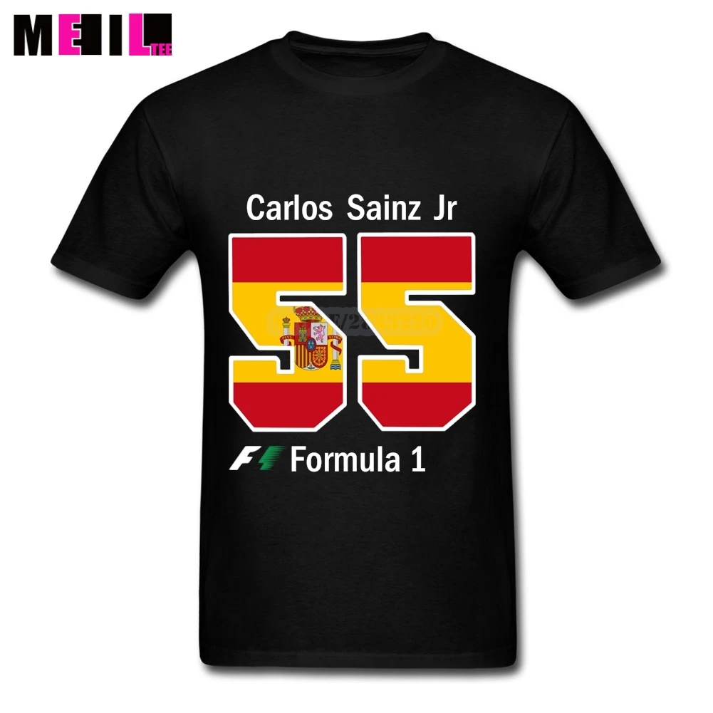 Image Man 2017 Carlos Sainz Jr 55 T shirts Big Size Where To Buy T Shirts Spain Flag Short Sleeve t shirt