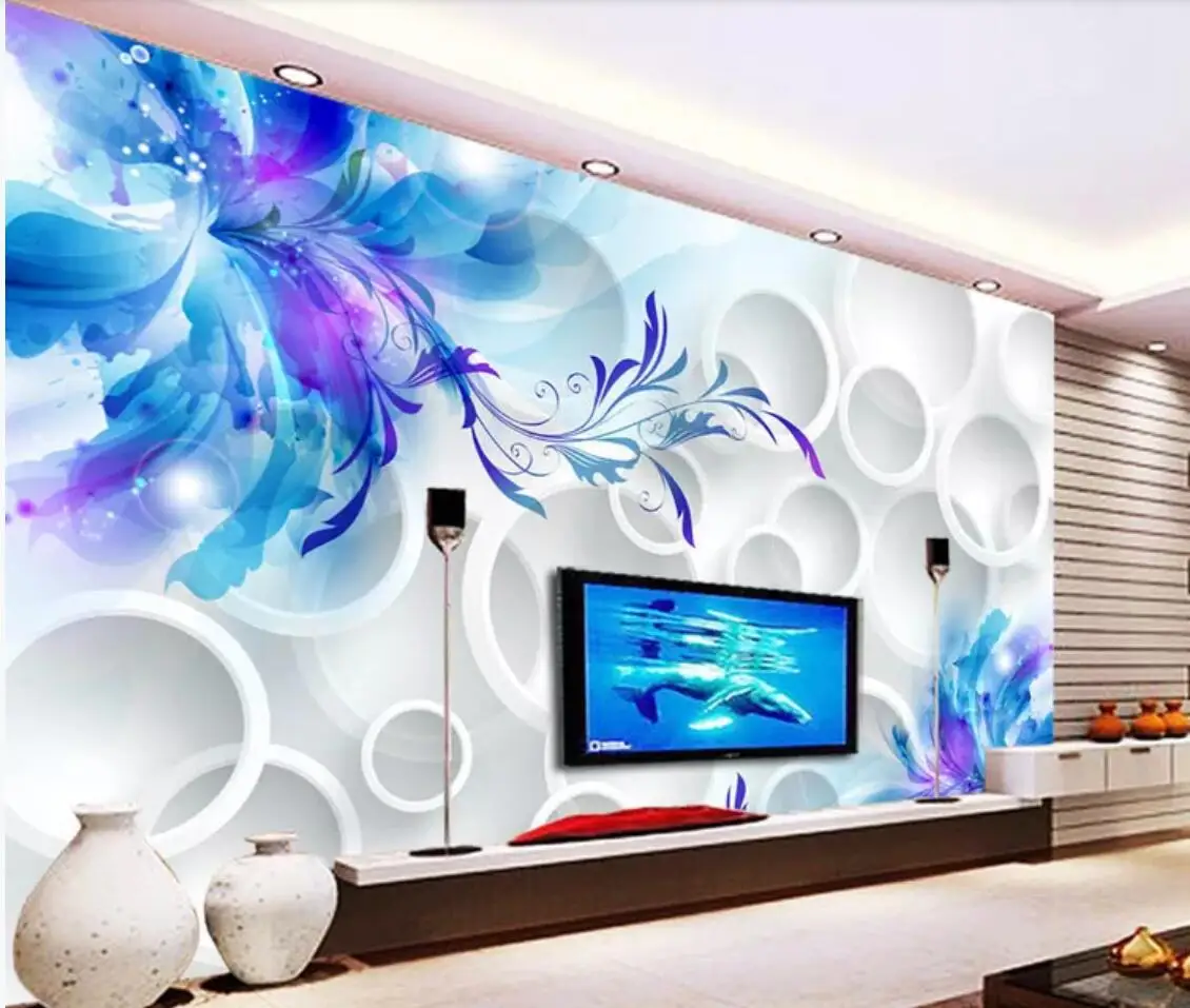 Blue Lily Flower Circle Photo Wallpaper Rolls for Living Room Bedroom Home Wall Decorative Landscape 3D Floral Murals Custom
Blue Lily Flower Circle Photo Wallpaper Rolls for Living Room Bedroom Home Wall Decorative Landscape 3D Floral Murals Custom