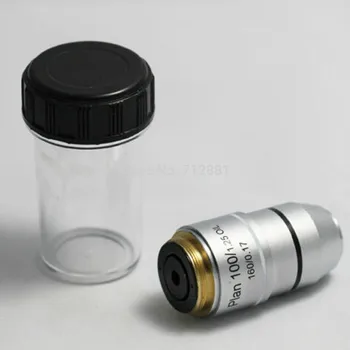 New 100X Objective Plan Achromatic Objective Lens Microscope objective lens with spring 195 Factory direct sale
New 100X Objective Plan Achromatic Objective Lens Microscope objective lens with spring 195 Factory direct sale