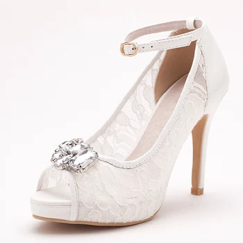 2018 Popular Peep Toe Lace High Heels Ladies Wedding Rhinestone Shoes Sweet Women Pumps Platform Free Shipping
2018 Popular Peep Toe Lace High Heels Ladies Wedding Rhinestone Shoes Sweet Women Pumps Platform Free Shipping