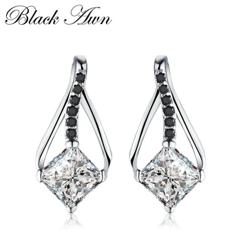 Fine Jewelry 1.8g Genuine 925 Sterling Silver Black&White Stone Engagement Stud Earrings for Women T163
Fine Jewelry 1.8g Genuine 925 Sterling Silver Black&White Stone Engagement Stud Earrings for Women T163