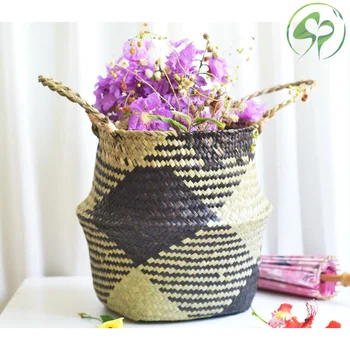 Handmade Seagrass Storage Baskets Household Foldable Laundry Woven Pot Patchwork Wicker Rattan Seagrass Belly Garden Flower Pot
Handmade Seagrass Storage Baskets Household Foldable Laundry Woven Pot Patchwork Wicker Rattan Seagrass Belly Garden Flower Pot