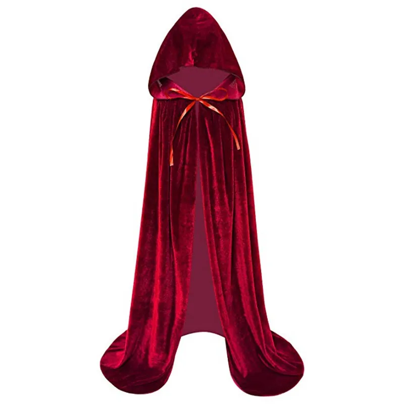 2020 Halloween Costume Unisex Cosplay Death Cape Long Hooded Cloak Wizard Witch Medieval Cape S-XL Black White Red Coffee Blue 2020 Halloween Costume Unisex Cosplay Death Cape Long Hooded Cloak Wizard Witch Medieval Cape S-XL Black White Red Coffee Blue
