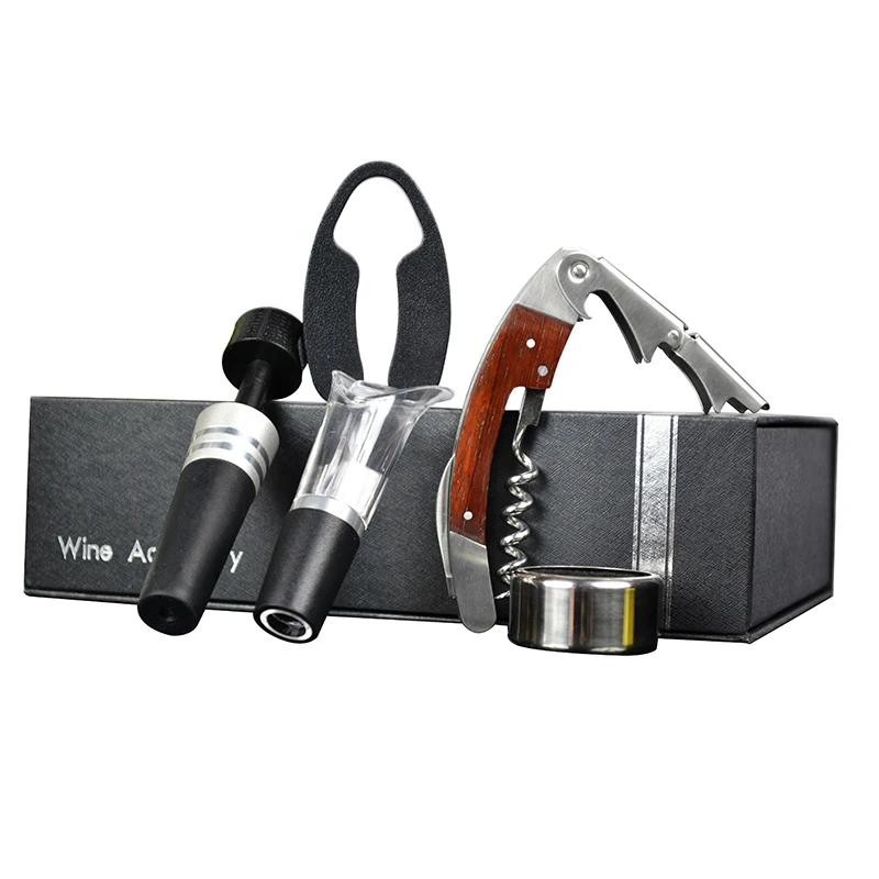 5 Pcs Wine Opener Set Air Pressure Pump Bottle Opener Gift Box Includes Wine Opener Kit Vacuum Stopper Wine Pourer
5 Pcs Wine Opener Set Air Pressure Pump Bottle Opener Gift Box Includes Wine Opener Kit Vacuum Stopper Wine Pourer