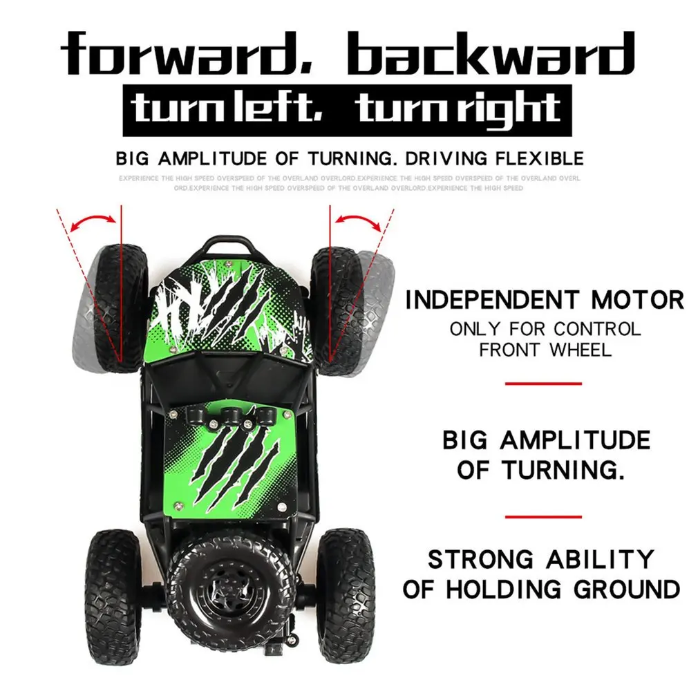 Transportation - 1/20 Scale 2.4Ghz 4WD High-Speed RC Crawler Climber Buggy Off-Road Rock RC Remote Control Car Model RTR with Waterproof HO