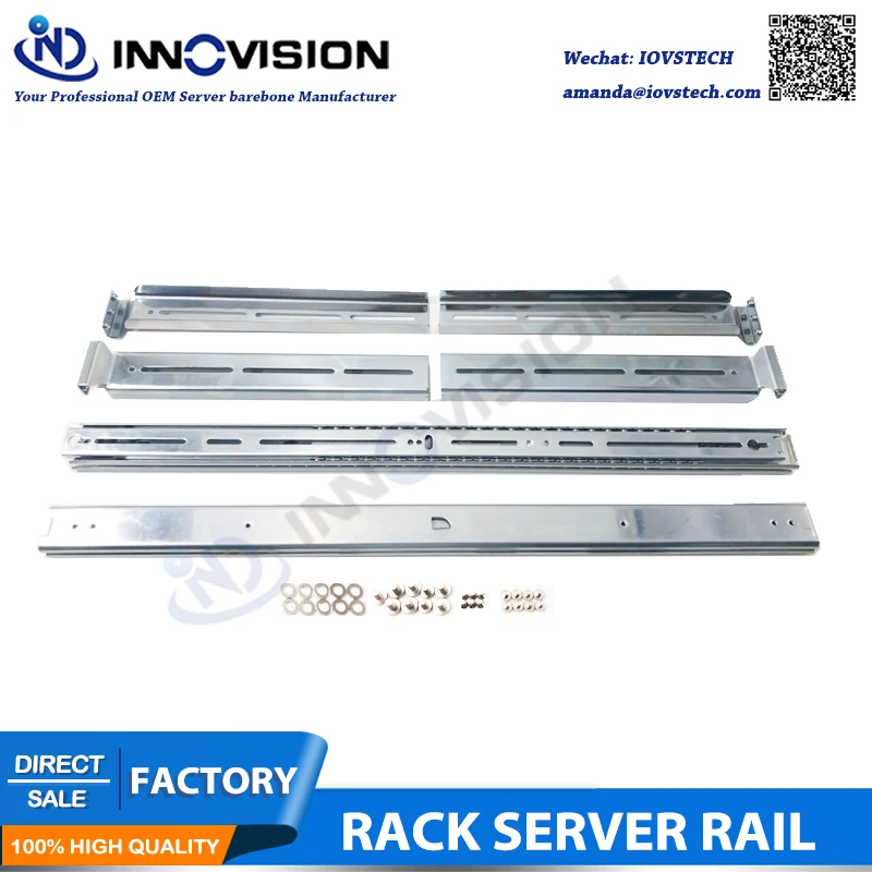 

High quality 19inch rackmount dynamic three-section sliding guide rail kits for 1u 2u 3u 4u rack server with rail screw holes
