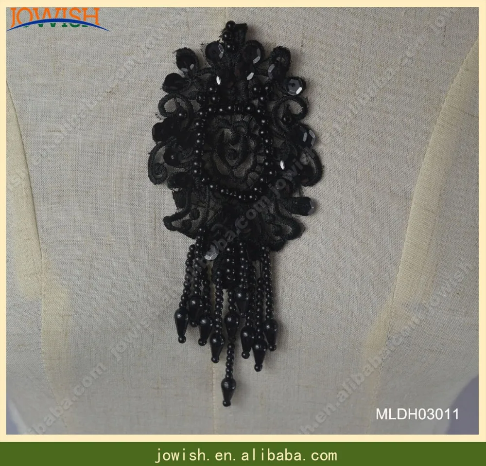 Latest black Laces Fabrics Appliqued High Quality flower fringe beads tassel Lace applique with pearl beads applique for cloth
Latest black Laces Fabrics Appliqued High Quality flower fringe beads tassel Lace applique with pearl beads applique for cloth