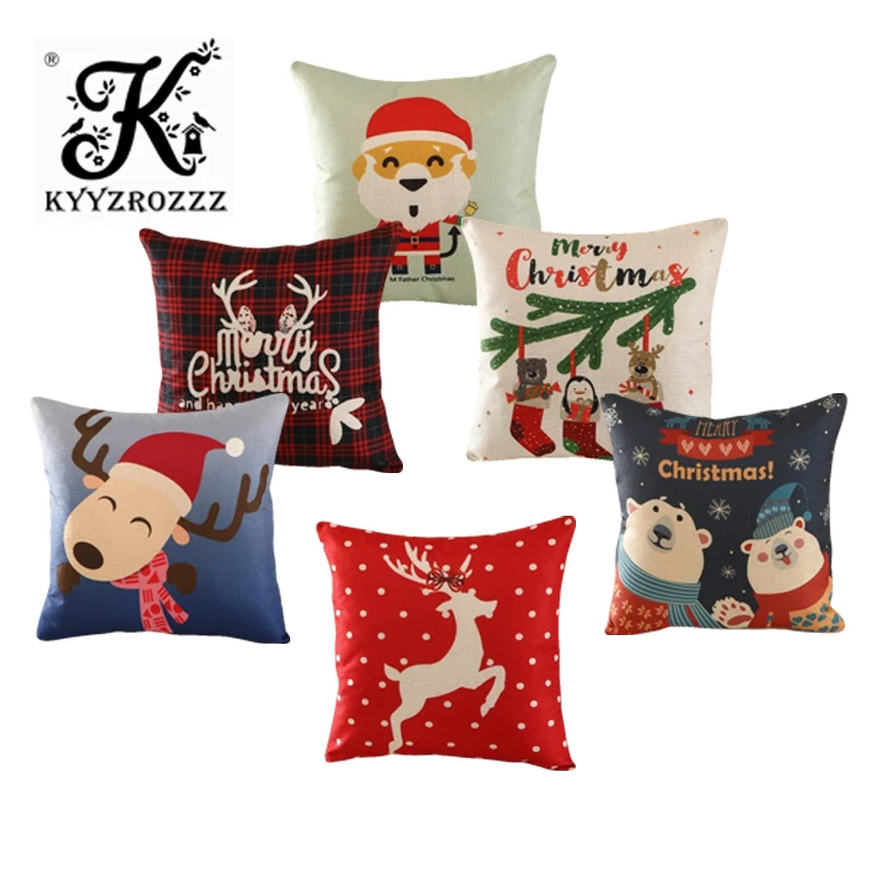 Cartoon Santa Claus Cushion Merry Christmas Pillow Red Deer Rock Hat Farmhouse Home Dog Cat Throw Pillow Cover 43Cm Cotton Blend 
Cartoon Santa Claus Cushion Merry Christmas Pillow Red Deer Rock Hat Farmhouse Home Dog Cat Throw Pillow Cover 43Cm Cotton Blend