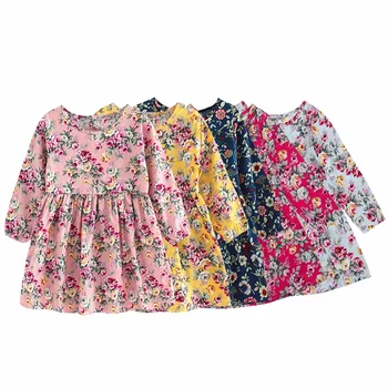 2-8Y Children Clothing Dress Cotton Floral Flower Print Party Princess Dress for Girls Baby Vestidos Clothes for Kids 
2-8Y Children Clothing Dress Cotton Floral Flower Print Party Princess Dress for Girls Baby Vestidos Clothes for Kids