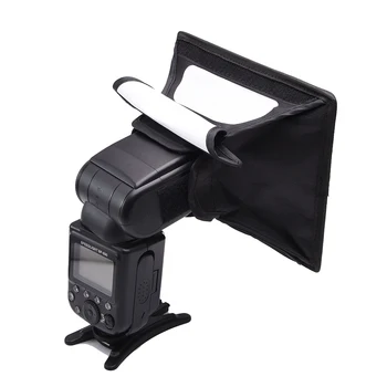 9x12cm Speedlight Fabric Flash Softbox Diffuser with Roll-Up Windows for Fill Light/Bounce Control Universal Fits Most Flashes
9x12cm Speedlight Fabric Flash Softbox Diffuser with Roll-Up Windows for Fill Light/Bounce Control Universal Fits Most Flashes