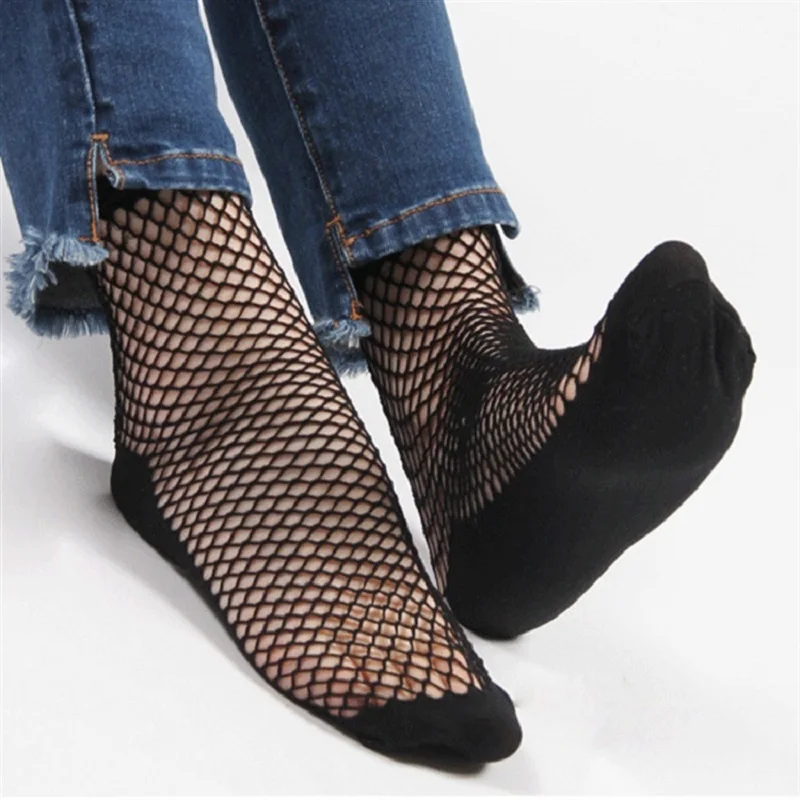 1 Pair Fashion Women Girls Black Punk Hollow Out Fishnet Socks Lace Solid Color Sexy Ankle Socks One Size Short Mesh Net Socks
1 Pair Fashion Women Girls Black Punk Hollow Out Fishnet Socks Lace Solid Color Sexy Ankle Socks One Size Short Mesh Net Socks
