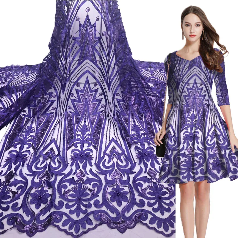 Embroidered three-dimensional flower bead lace lace fabric French explosion lace fabric clothican new lace ing material 2019
Embroidered three-dimensional flower bead lace lace fabric French explosion lace fabric clothican new lace ing material 2019