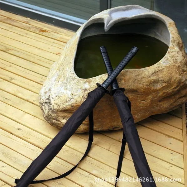 20pcs/lot Japanese Samurai Man Sword Umbrella Katana fibers long-handled Umbrella Cool Gift Black Novelty
20pcs/lot Japanese Samurai Man Sword Umbrella Katana fibers long-handled Umbrella Cool Gift Black Novelty