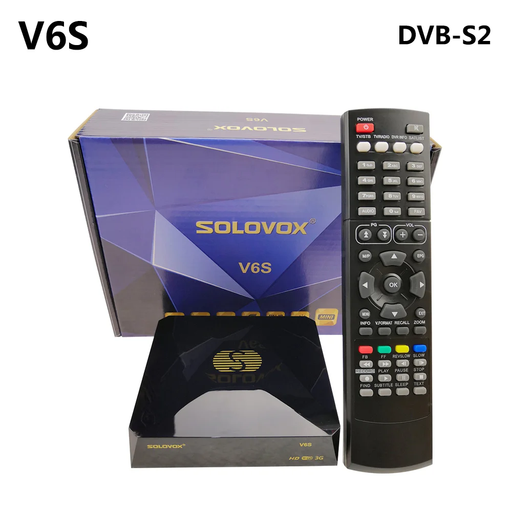 

SZBOX SOLOVOX S V6S Satellite TV Receiver Home Theater HD Support M3U CCCAM TV Xtream For Eu Fr USK USA Arab Satellite Receiver