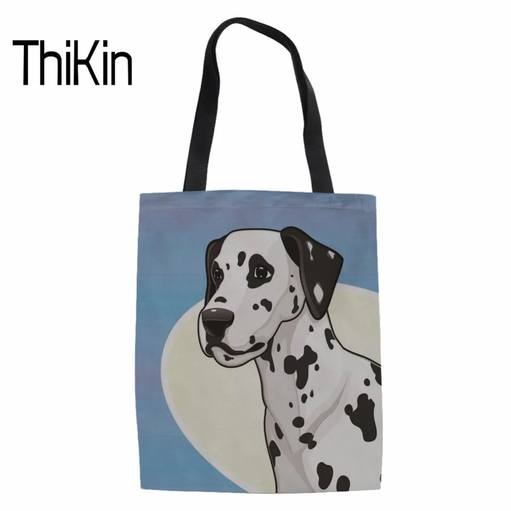 THIKIN Women Large Capacity Foldable Shopping Bags Ladies Dalmatian Printed Cute Canvas Tote Handbag for Females Beach Package
THIKIN Women Large Capacity Foldable Shopping Bags Ladies Dalmatian Printed Cute Canvas Tote Handbag for Females Beach Package