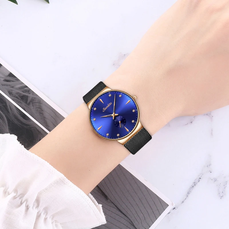 2019 Women's Watch SUNKTA Top Brand Luxury Women Fashion Casual All Steel Ultra-Thin Mesh Belt Quartz Clock Relogio Feminino+Box
2019 Women's Watch SUNKTA Top Brand Luxury Women Fashion Casual All Steel Ultra-Thin Mesh Belt Quartz Clock Relogio Feminino+Box
