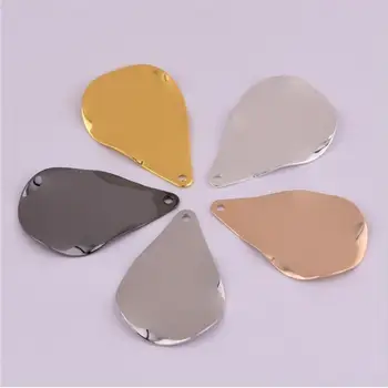 IY manual material 25 mm wavy water droplets of copper geometric accessories clothing bags gold-plated pendant
IY manual material 25 mm wavy water droplets of copper geometric accessories clothing bags gold-plated pendant