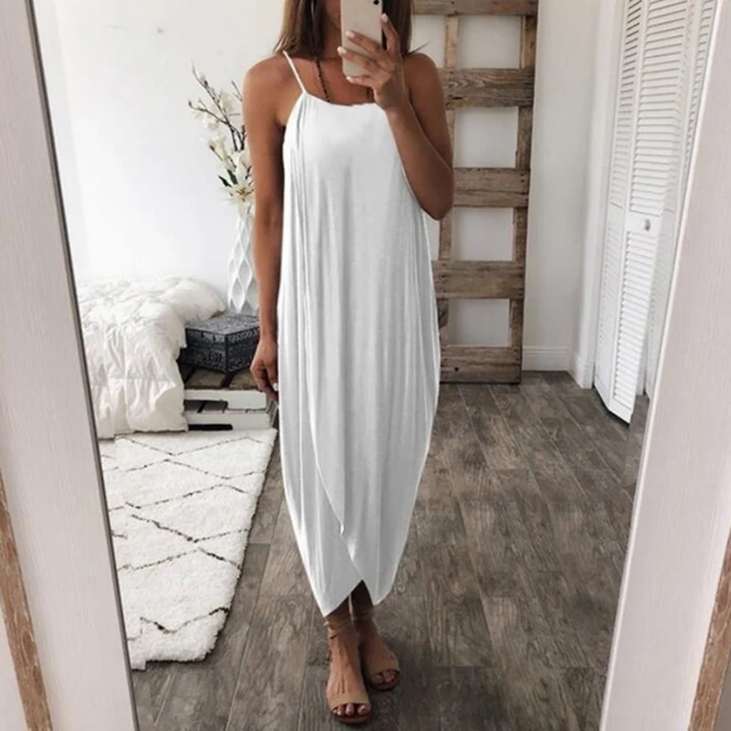 LASPERAL Spaghetti Strap Dress Women Summer Loose Straps Sleeveless Dress Holiday Casual Party Beach Dress Women Tunics Sundress
LASPERAL Spaghetti Strap Dress Women Summer Loose Straps Sleeveless Dress Holiday Casual Party Beach Dress Women Tunics Sundress