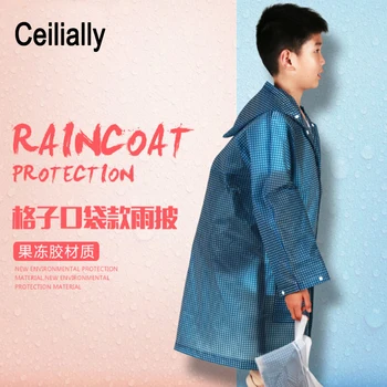 EVA Plaid Dirt-proof 3-10 years old Kids Rain Poncho Hooded Raincoat For Children Waterproof Rain Coat Outdoor Rainwear
EVA Plaid Dirt-proof 3-10 years old Kids Rain Poncho Hooded Raincoat For Children Waterproof Rain Coat Outdoor Rainwear