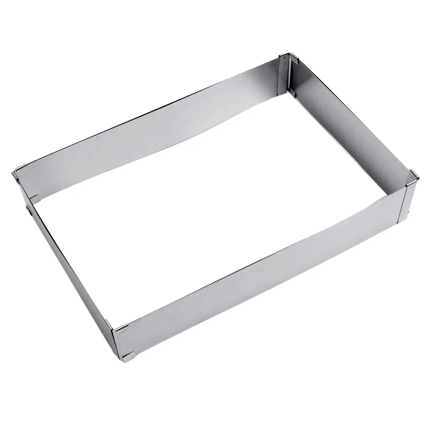Silver color Stainless Steel Adjustable Rectangular Cake Pan Stainless Steel Non-stick Baking Cake Molds Kitchen Tool
Silver color Stainless Steel Adjustable Rectangular Cake Pan Stainless Steel Non-stick Baking Cake Molds Kitchen Tool