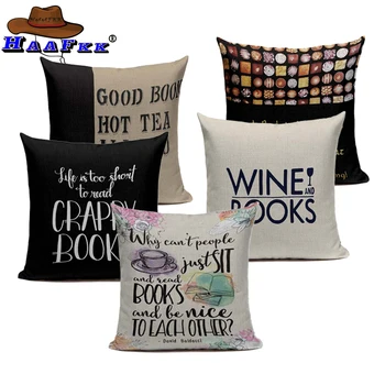 I love books Happy Reading more Coffee Tea Wine Home Decor Sofa Car Seat Decorative Cushion Cover Capa Almofada Pillow Case
I love books Happy Reading more Coffee Tea Wine Home Decor Sofa Car Seat Decorative Cushion Cover Capa Almofada Pillow Case