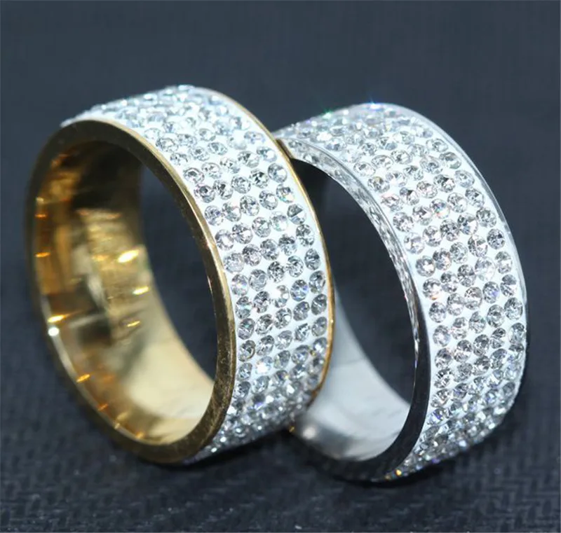 New Brand Fashion Bulgaria Jewelry Luxury Stainless Steel Three Rows Full CZ Rings For Women Men Couple Engagement Ring
New Brand Fashion Bulgaria Jewelry Luxury Stainless Steel Three Rows Full CZ Rings For Women Men Couple Engagement Ring