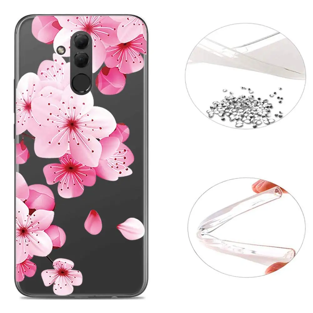 Clear Patterned Slim Soft Rubber Silicone Case Cover sFor Huawei Mate 20 Lite Ultra Thin Capa Coque For Huawei Mate 20 Lite Case (2)