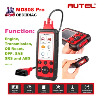 All System Scanner Newest Autel MaxiDiag MD808 Pro for Engine, Transmission, SRS and ABS systems with EPB, Oil Reset, DPF, SAS
All System Scanner Newest Autel MaxiDiag MD808 Pro for Engine, Transmission, SRS and ABS systems with EPB, Oil Reset, DPF, SAS