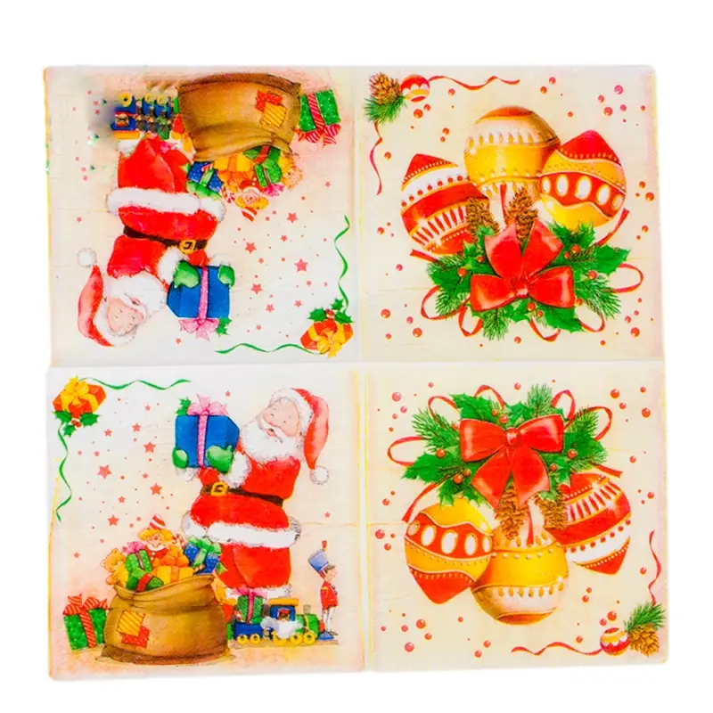 20PCS Santa Snowman Christmas Paper Napkins Tree For Christmas Decoration 6 Styles 16.5x16.5 Cm
20PCS Santa Snowman Christmas Paper Napkins Tree For Christmas Decoration 6 Styles 16.5x16.5 Cm