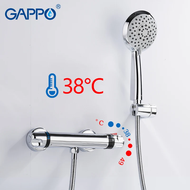 GAPPO смеситель для ванной комнаты краны душа водопады Термостатические Смесители