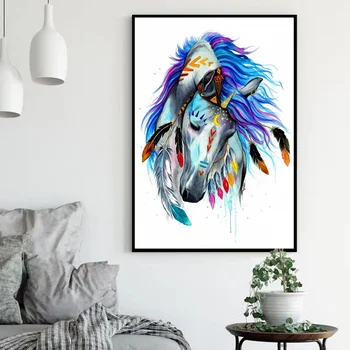 Abstract Watercolor Spirit unicorn Art Canvas Poster Abstract poster Wall Pictures for Living Room No Frame
Abstract Watercolor Spirit unicorn Art Canvas Poster Abstract poster Wall Pictures for Living Room No Frame