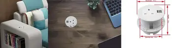 Pure White Round Power Multipurpose UK Plug desktop Socket with 1 Plug outlet, 2 USB Charge For Office Use US/EU/AU/UK Available
Pure White Round Power Multipurpose UK Plug desktop Socket with 1 Plug outlet, 2 USB Charge For Office Use US/EU/AU/UK Available